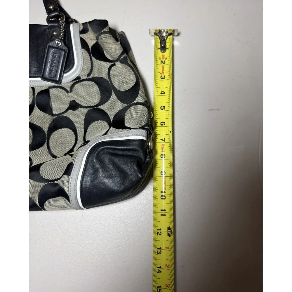 Coach Ashley signature Carryall  Black and Gray